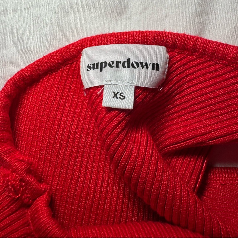 Superdown Vibrant Red Mini Dress - Picture 4 of 5